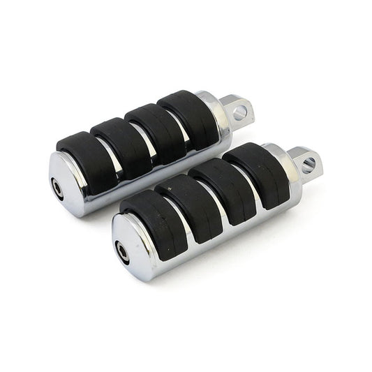 Comfort Foot Pegs. Large Diameter. Chrome