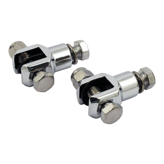 Passenger Foot Peg Stud Assembly. 3/8". Chrome