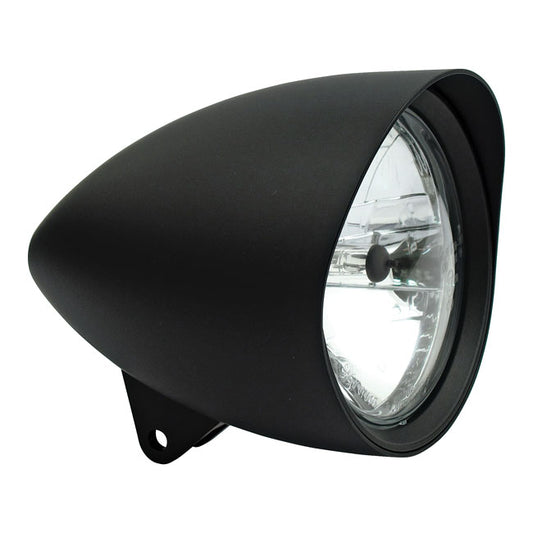 Smoothie 5-3/4" Headlamp with Round Visor. Black