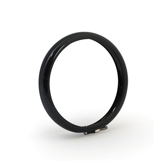 Bates Style Headlamp Trim Ring. 4-1/2". Gloss Black