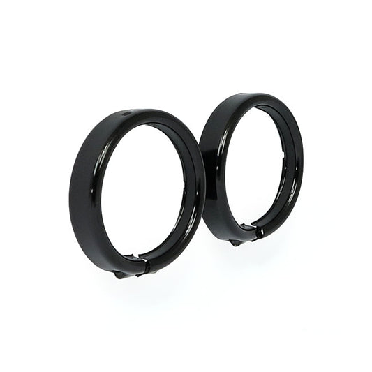 Recessed Trim Rings. Turn Signals. Gloss Black