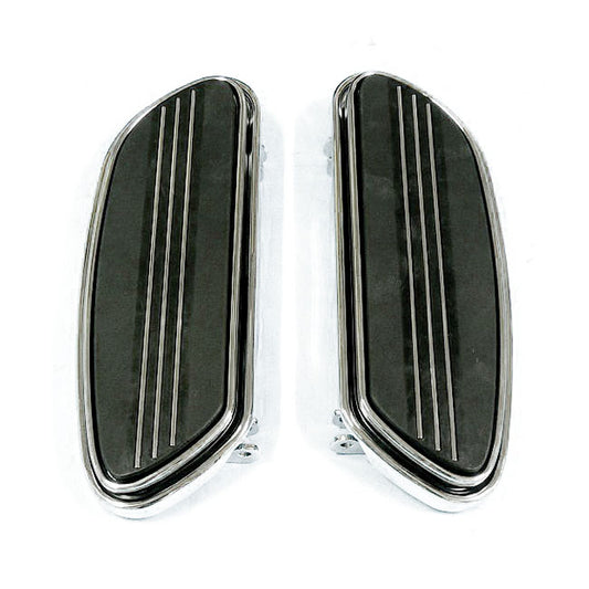 Runway Rider Floorboards, Std. Length. Chrome