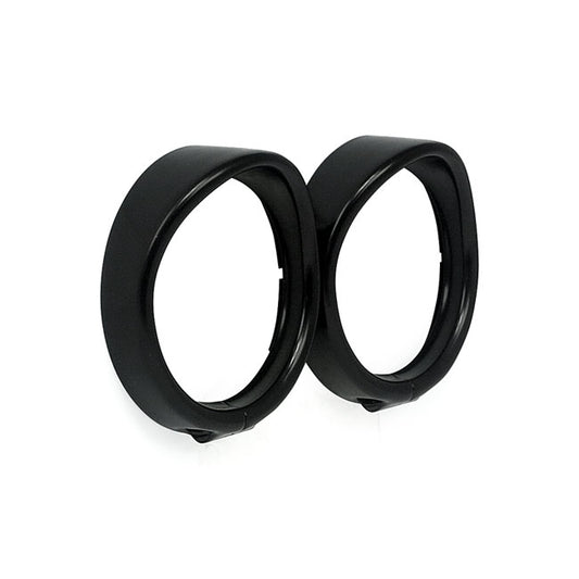 Recessed Trim Rings with Visor. Turn Signals. Black