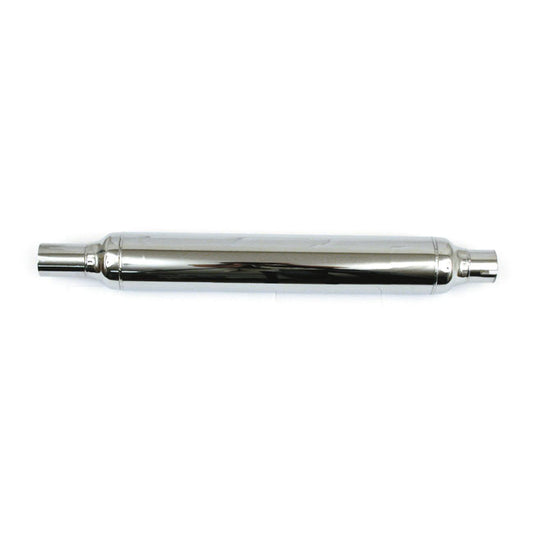 58-E78 OEM Style Cigar Type Muffler 25" Long Chrome