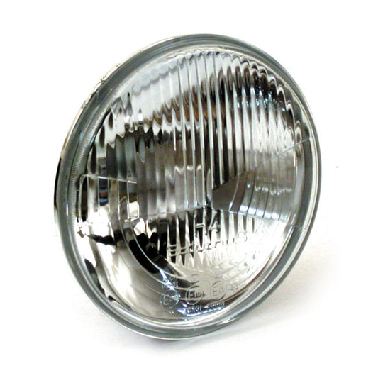 Headlamp Unit H4. Ribbed Lens. 7"