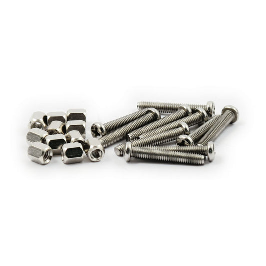 Trim Ring Screw Kit, for Bates Style Headlamps. Chrome