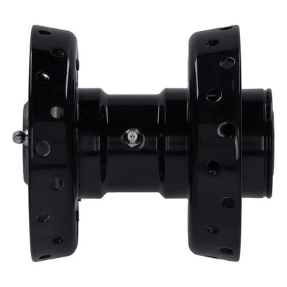 Custom Star Hub, for OEM Axle. Black with Chrome Star
