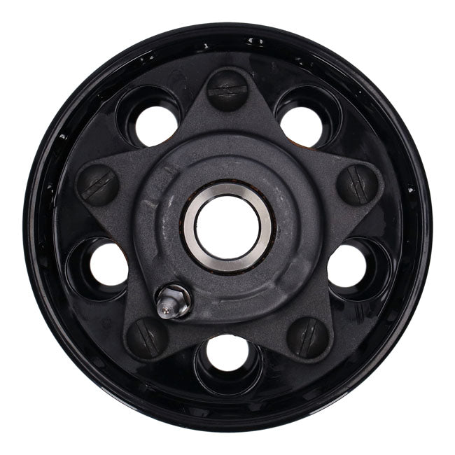 Custom Star Hub, for OEM Axle. Black with Chrome Star