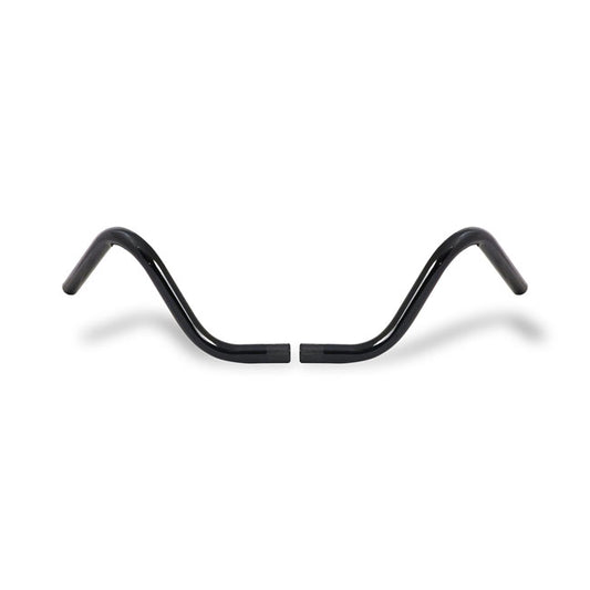 2-piece Buckhorn Style Handlebar 1" Black