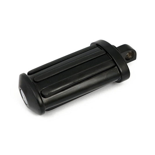 Rail Kick Pedal. Flat Style. with Rubber Inlays. Black