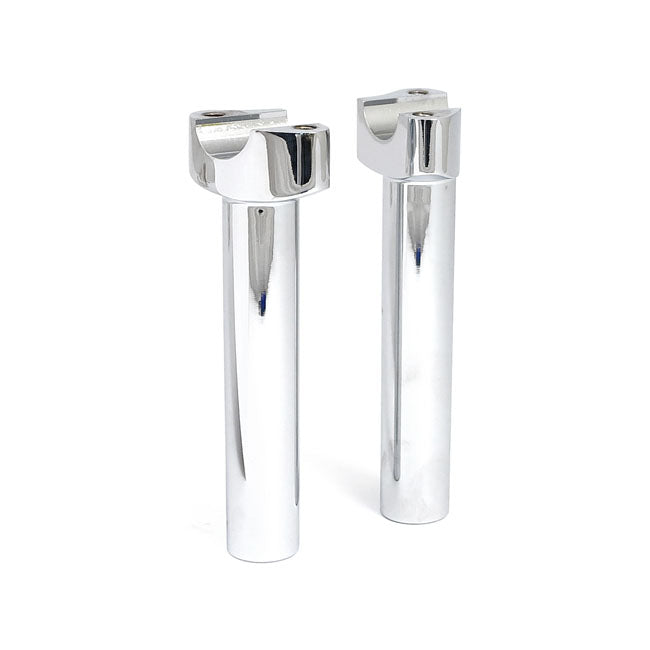 Forged Aluminium Risers Straight, 6-1/2" Rise. Chrome