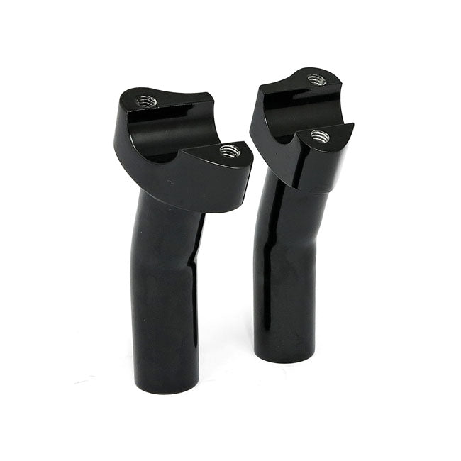 Forged Aluminium Risers Pullback, 4-1/2" Rise. Black