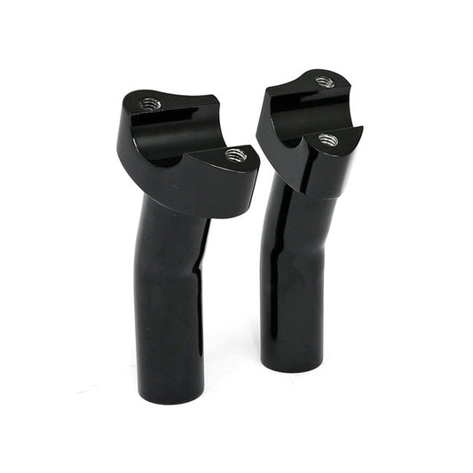 Forged Aluminium Risers Pullback, 4-1/2" Rise. Black