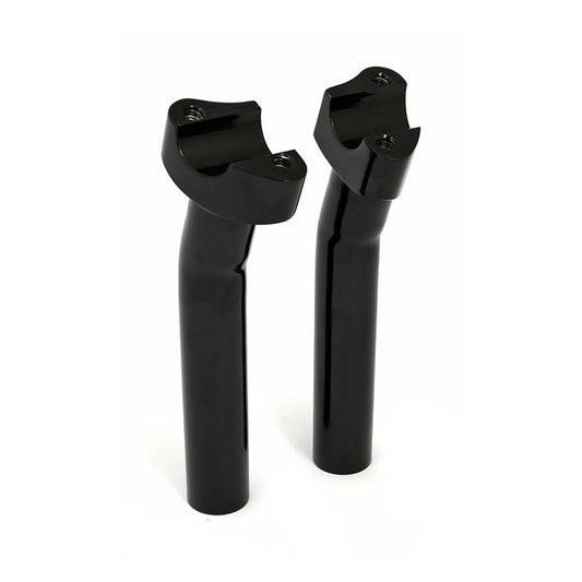 Forged Aluminium Risers Pullback, 7" Rise. Black