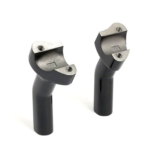 OEM Style Pullback Risers, No Top Clamp. 4.5" Rise. Black