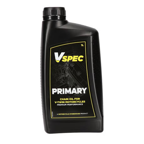 Vspec, primary chain case oil. 1 liter bottle