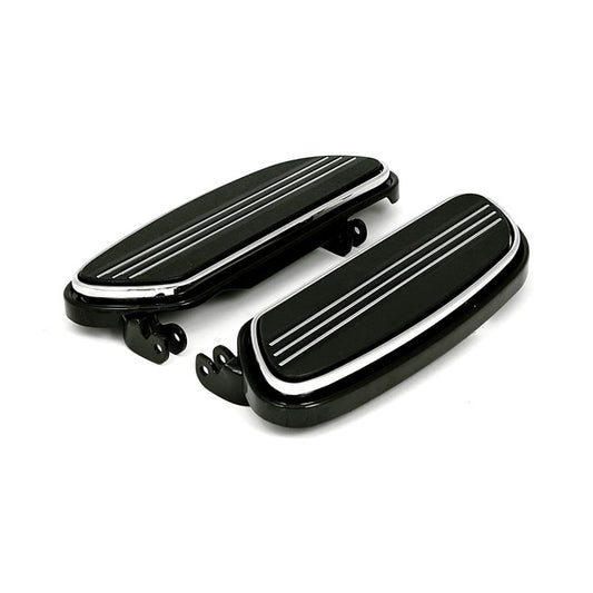 Runway Rider Floorboards, 1" Extended. Black