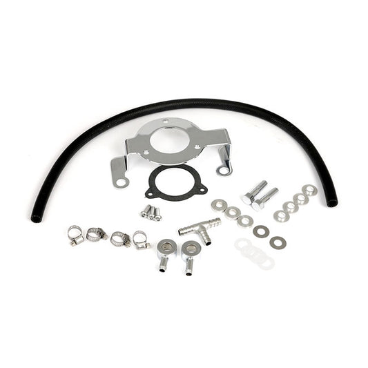 Air Cleaner Adapter Bracket Kit. Chrome