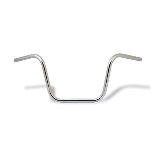 Apehanger Handlebar, 12" Rise, 1" Chrome