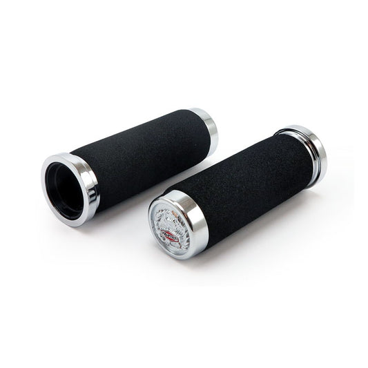 Handlebar Grip Set, Cushion with Eagle End Caps