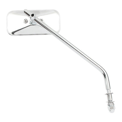 Small Rectangular Mirror. Long Stem, Chrome