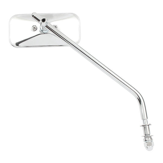 Small Rectangular Mirror. Long Stem, Chrome