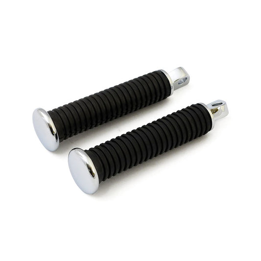 OEM Style Foot Peg Set. Chrome End Cap. Extended
