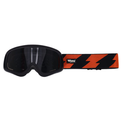 Roeg Peruna Bolts Goggle Black and Orange/black Strap