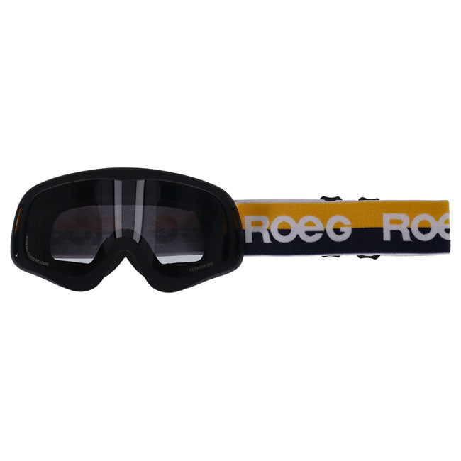 Roeg Peruna Yellow Stripe Goggle Black and Yellow/blue Strap