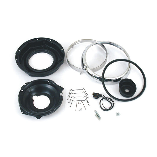 Complete 7" Flh Headlamp Assembly & Trim Kit