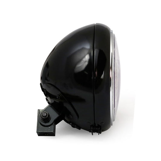 7" H4 Headlamp for FL Models. Clear Lens. Black