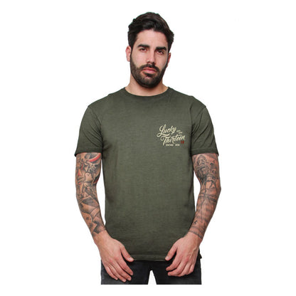Lucky 13 Vintage Iron T-Shirt - Retro Green - image 3