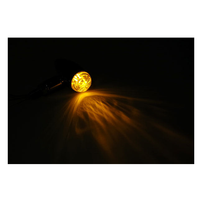 Micro Bullet LED Turn Signals, Chrome