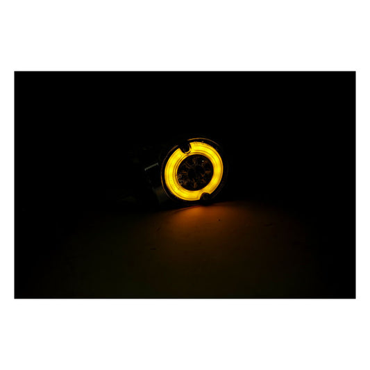 Ringers, FL LED Turn Signals. Front. Gloss Black