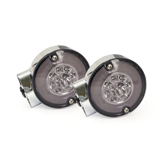 Ringers, FL LED Taillight/turn Signals. Rear. Chrome