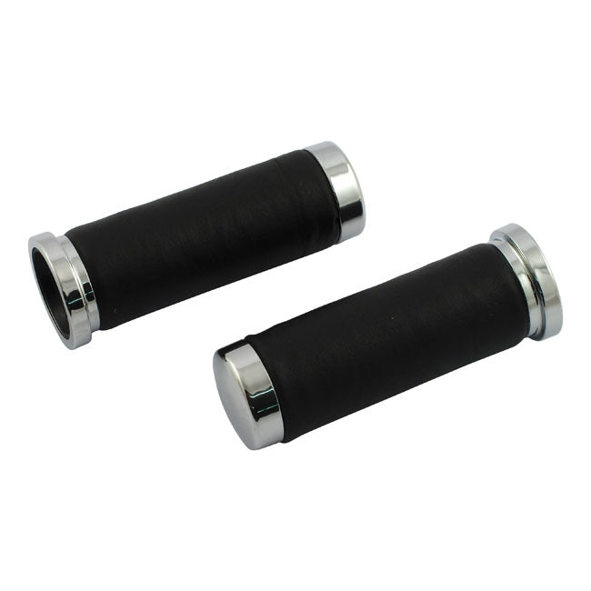 Handlebar Grip Set, Cushion Smooth. Imitation Leather