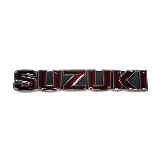 Suzuki Gas Tank Emblem, Black/red