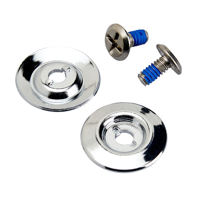 Biltwell Helmet Gen2 Hardware Kit - Chrome - Helmet Accessories at Pedro’s Parts