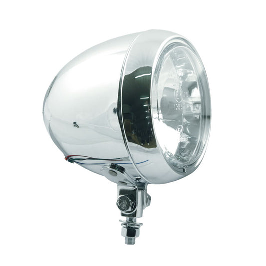 Colorado 4-1/2" HS1 Headlamp. Bottom Mount. Chrome