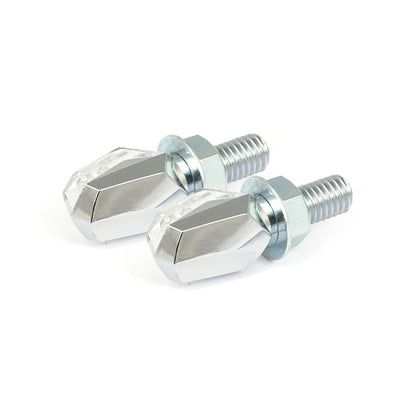 Tiny, LED Turn Signals. Chrome, Clear Lens