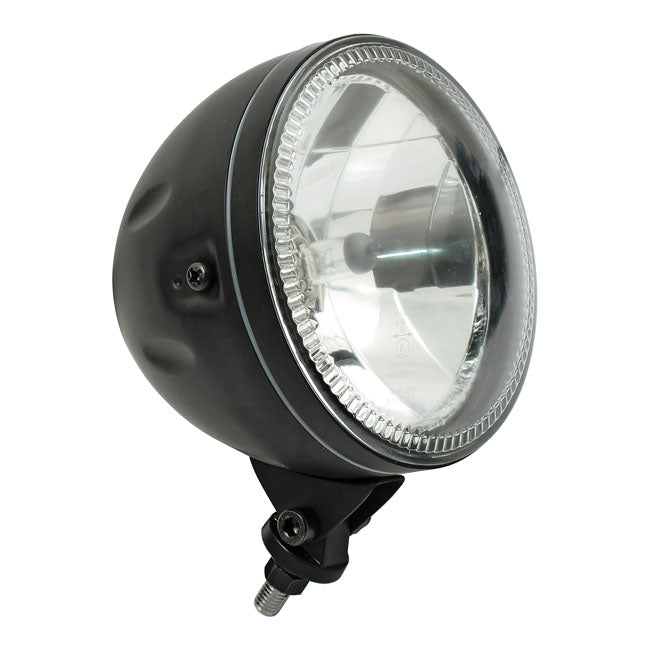 Skyline, 5-3/4" H4 Headlamp. Bottom Mount. Black