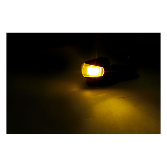 Jewel, In-Bar LED Turn Signal. Clear Lens
