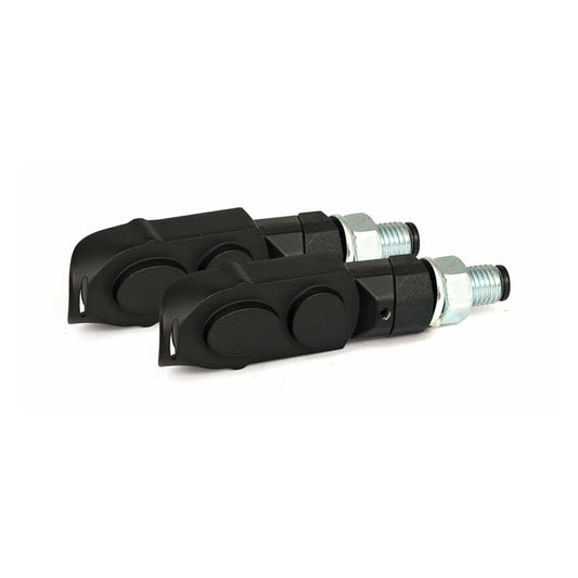 Cluster, LED Turn Signals. Black. Clear Lens