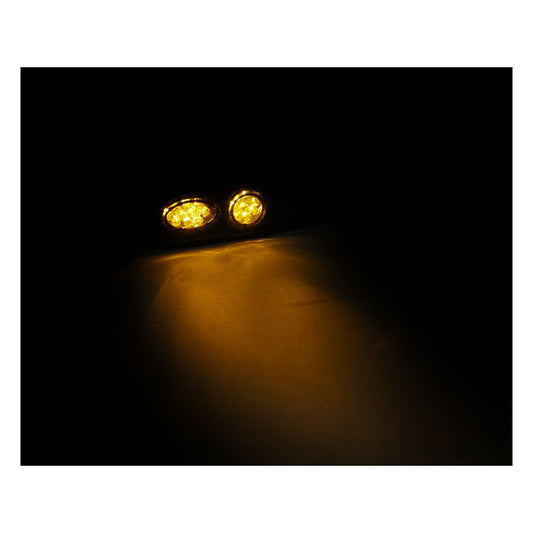 Cluster, LED Turn Signals. Black. Smoke Lens