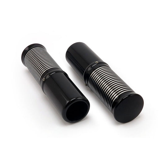 Kustom Tech FL handlebar grip set. Int.l throttle, black CC - Kustom Tech motorcycle part
