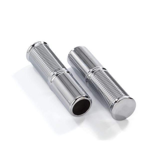 Kustom Tech FL handlebar grip set. Int. throttle, chrome - Kustom Tech motorcycle part