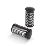 Ribbed Black Contrast Cut Aluminium