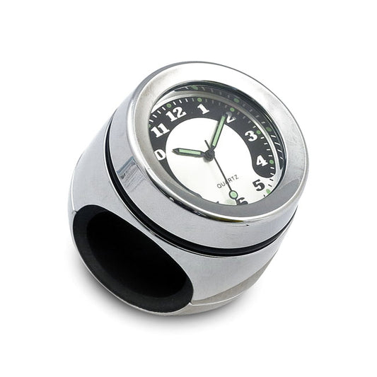 Handlebar Mounted Clock. Chrome
