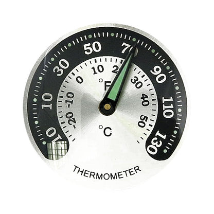 Handlebar Mounted Thermometer. Chrome