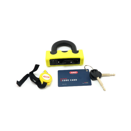 Abus, Granit Power XS 67 Padlock. Yellow. Blister Pack